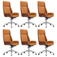 Contemporary No Arm Executive Chair Wheels Included Managers Chair for Office