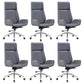 Contemporary No Arm Executive Chair Wheels Included Managers Chair for Office