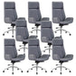 Contemporary No Arm Executive Chair Wheels Included Managers Chair for Office