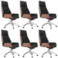 Contemporary No Arm Executive Chair Wheels Included Managers Chair for Office