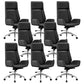 Contemporary No Arm Executive Chair Wheels Included Managers Chair for Office