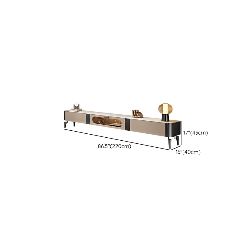 Modern TV Media Console Enclosed Storage TV Console with 2 Drawers Clearhalo 'furn' 'furn_tv_stands_entertainment_centers' 'Furniture' 'Living Room Furniture' 'TV Stands & Entertainment Centers' 'TV Stands & Media Storage Furniture' 'tv_stands_entertainment_centers' 6890354