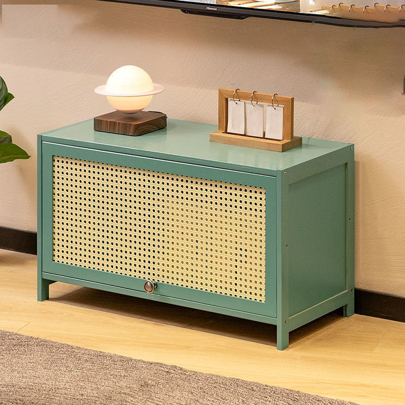 Enclosed Storage TV Console Scandinavian TV Media Console for Living Room 27.6"L x 12.6"W x 15.7"H Green Clearhalo 'furn' 'furn_tv_stands_entertainment_centers' 'Furniture' 'Living Room Furniture' 'TV Stands & Entertainment Centers' 'TV Stands & Media Storage Furniture' 'tv_stands_entertainment_centers' 6890361