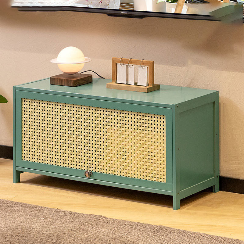 Enclosed Storage TV Console Scandinavian TV Media Console for Living Room 31.5"L x 12.6"W x 15.7"H Green Clearhalo 'furn' 'furn_tv_stands_entertainment_centers' 'Furniture' 'Living Room Furniture' 'TV Stands & Entertainment Centers' 'TV Stands & Media Storage Furniture' 'tv_stands_entertainment_centers' 6890364