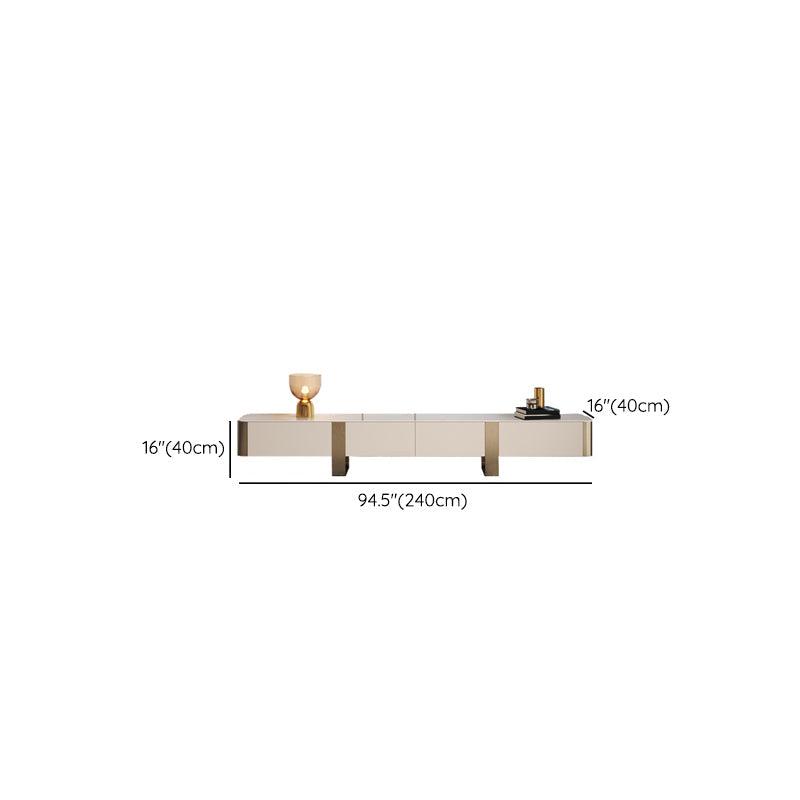 Glam Media Console Stone TV Stand with Drawers for Living Room Clearhalo 'furn' 'furn_tv_stands_entertainment_centers' 'Furniture' 'Living Room Furniture' 'TV Stands & Entertainment Centers' 'TV Stands & Media Storage Furniture' 'tv_stands_entertainment_centers' 6890396
