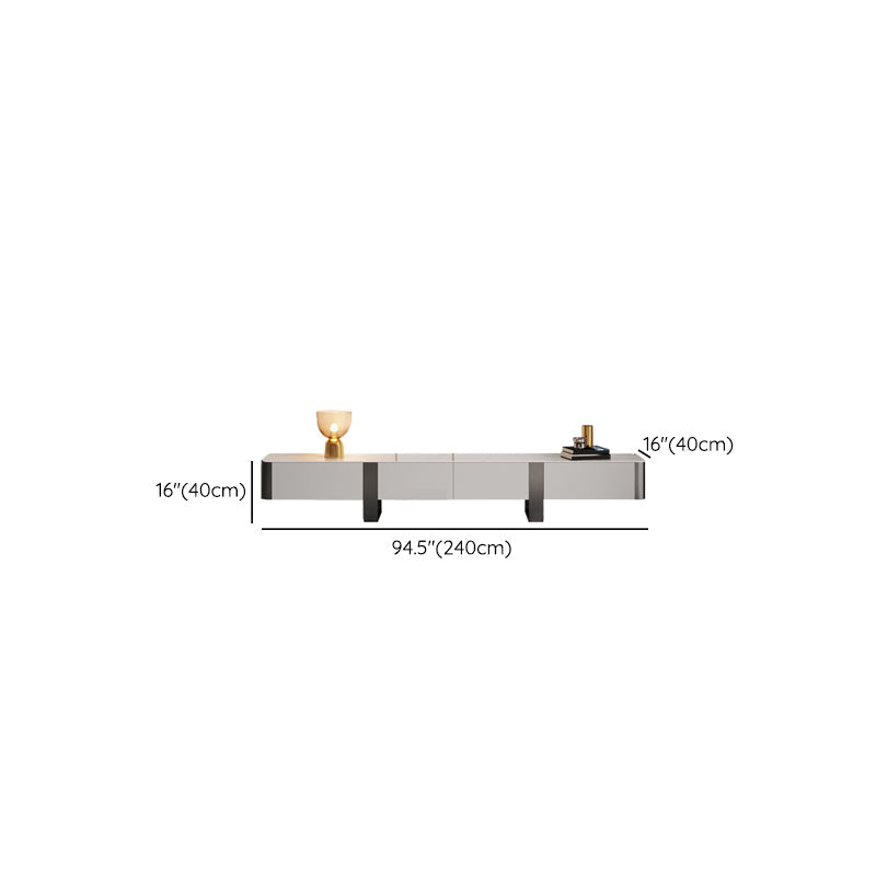 Glam Media Console Stone TV Stand with Drawers for Living Room Clearhalo 'furn' 'furn_tv_stands_entertainment_centers' 'Furniture' 'Living Room Furniture' 'TV Stands & Entertainment Centers' 'TV Stands & Media Storage Furniture' 'tv_stands_entertainment_centers' 6890399