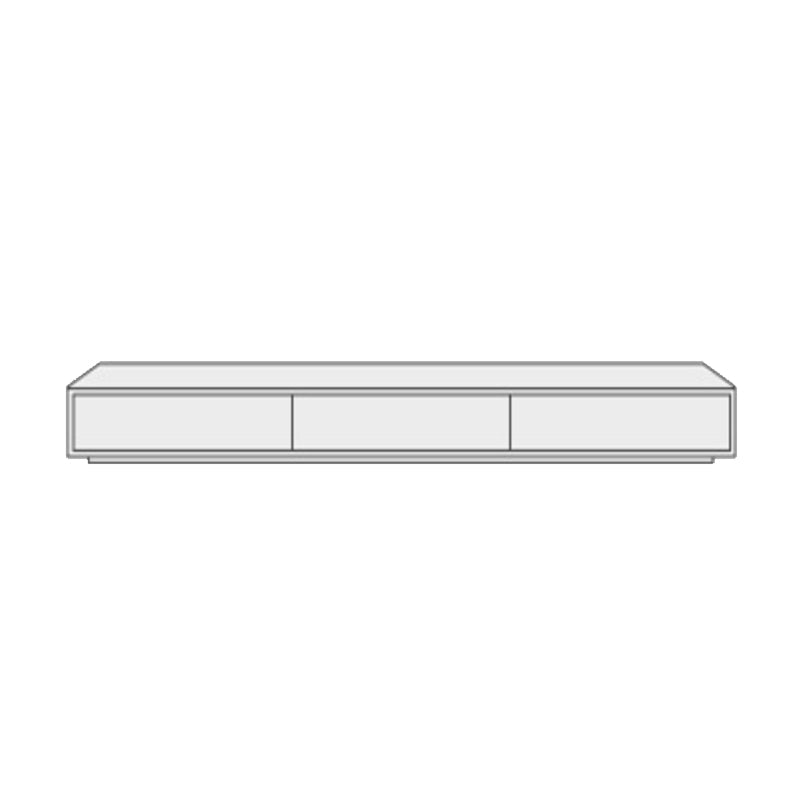 Console multimédia TV moderne en bois, support de rangement fermé pour salon