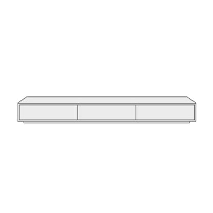 Console multimédia TV moderne en bois, support de rangement fermé pour salon