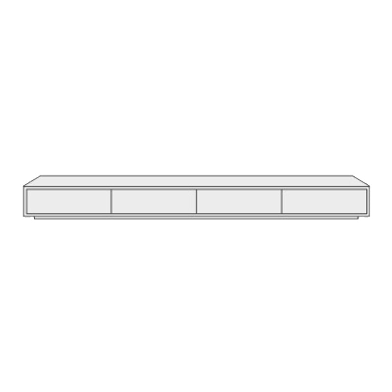 Console multimédia TV moderne en bois, support de rangement fermé pour salon