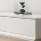 Console multimédia TV moderne en bois, support de rangement fermé pour salon