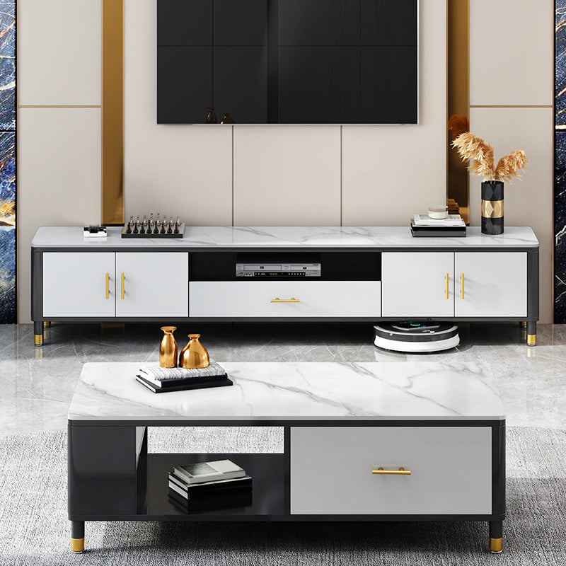 Glam TV-mediaconsole TV-console met open opbergruimte voor de woonkamer