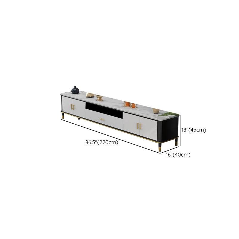 Glam TV-mediaconsole TV-console met open opbergruimte voor de woonkamer
