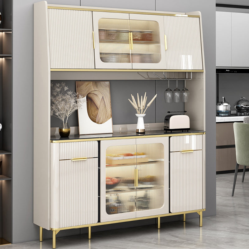 Modern Wood Dining Hutch Glass Doors Storage Cabinet with Doors https: res.litfad.com site img item 2022 12 26 6890502 1200x1200.jpg Clearhalo 'Display & China Cabinets' 'display_china_cabinets' 'furn' 'furn_display_china_cabinets' 'Furniture' 'Kitchen & Dining Furniture' 6890502