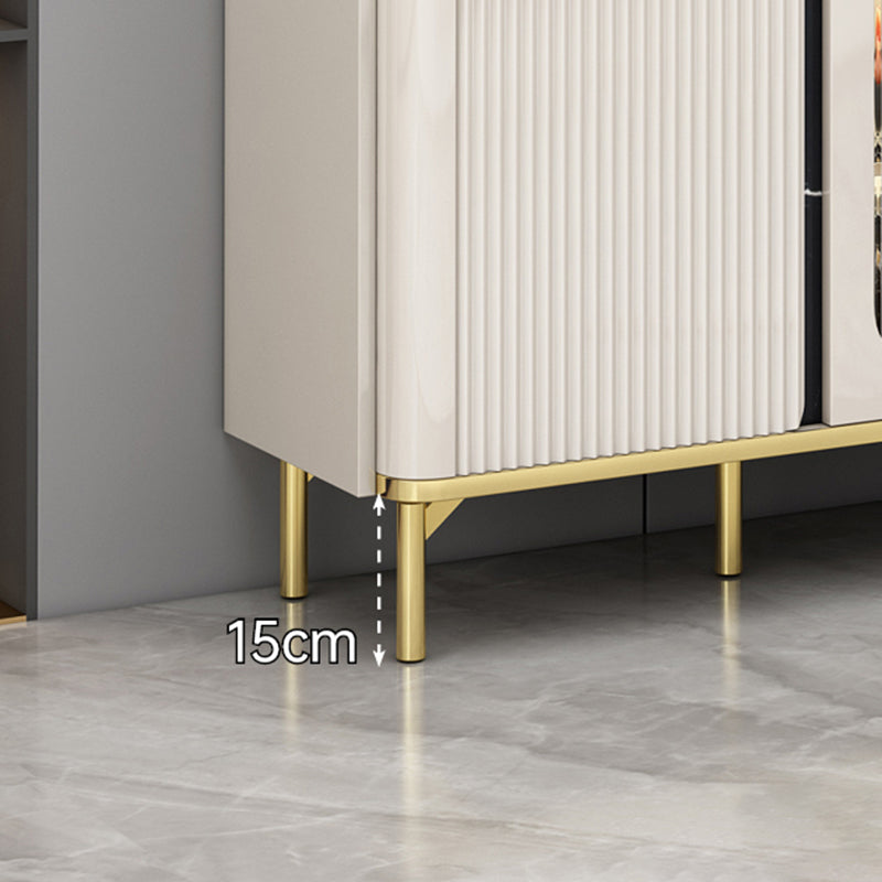 Modern Wood Dining Hutch Glass Doors Storage Cabinet with Doors Clearhalo 'Display & China Cabinets' 'display_china_cabinets' 'furn' 'furn_display_china_cabinets' 'Furniture' 'Kitchen & Dining Furniture' 6890510