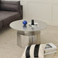 Contemporary Metal Accent Table Nightstand Antique Finish Bed Nightstand