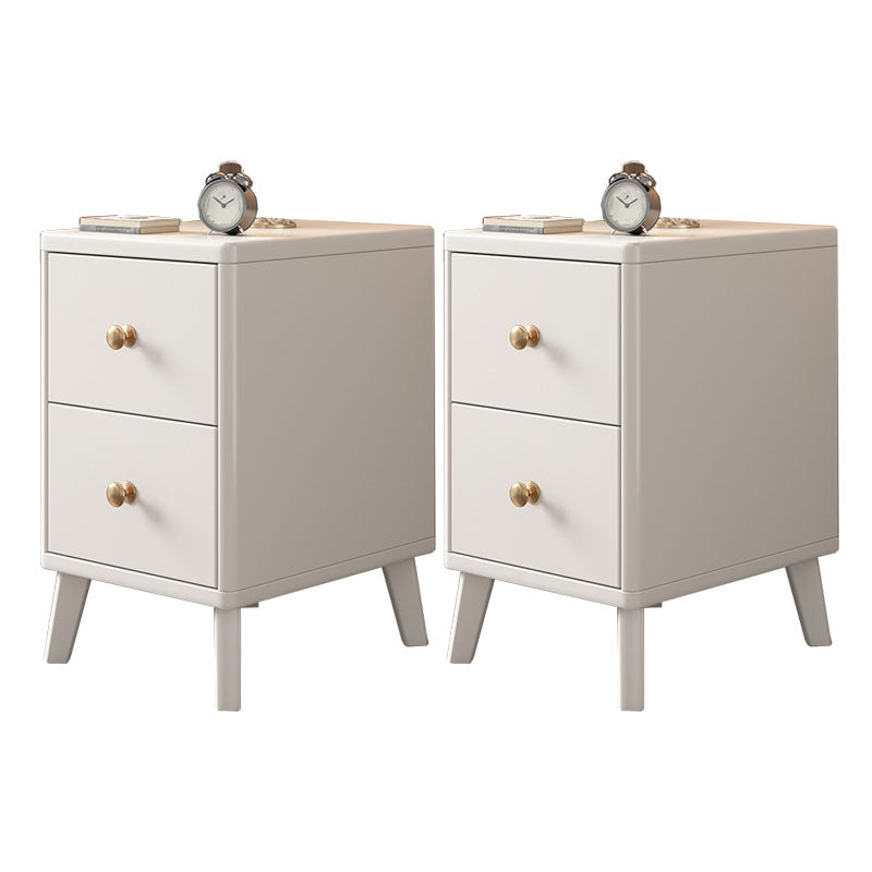 Glamakzent Tisch Nachttisch antikes Finish -Bett Nachttisch mit Beinen