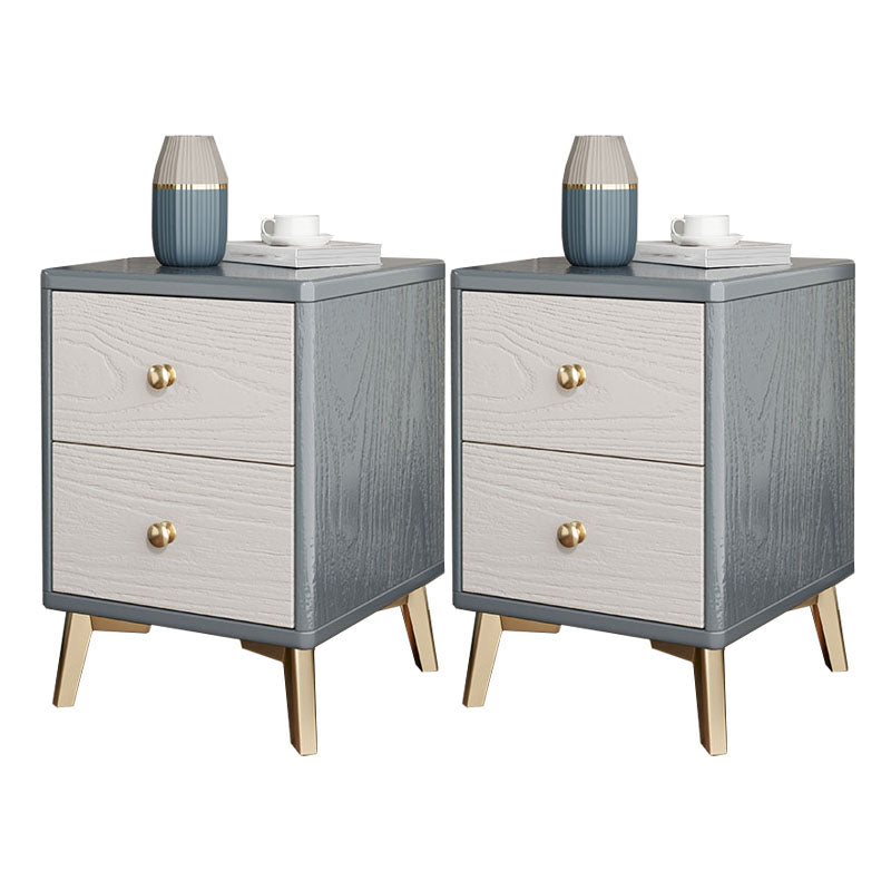 Glamakzent Tisch Nachttisch antikes Finish -Bett Nachttisch mit Beinen