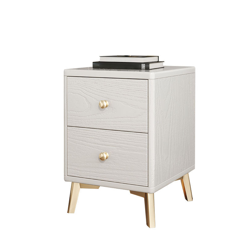 Glamakzent Tisch Nachttisch antikes Finish -Bett Nachttisch mit Beinen