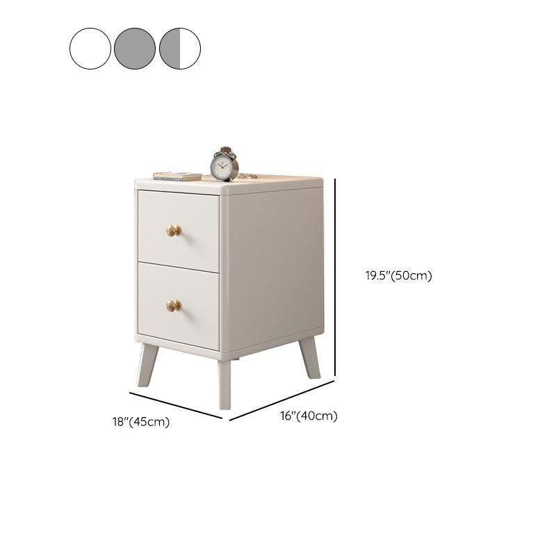 Glamakzent Tisch Nachttisch antikes Finish -Bett Nachttisch mit Beinen