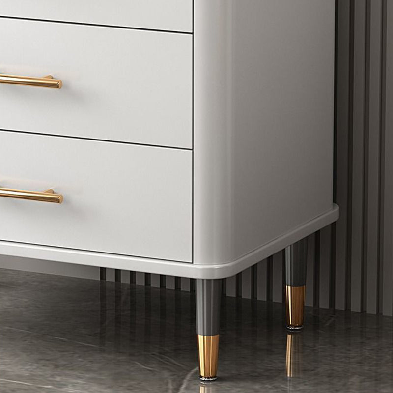 Cómoda cómoda de almacenamiento de mármol con cómoda de almacenamiento Glam contemporánea para el hogar