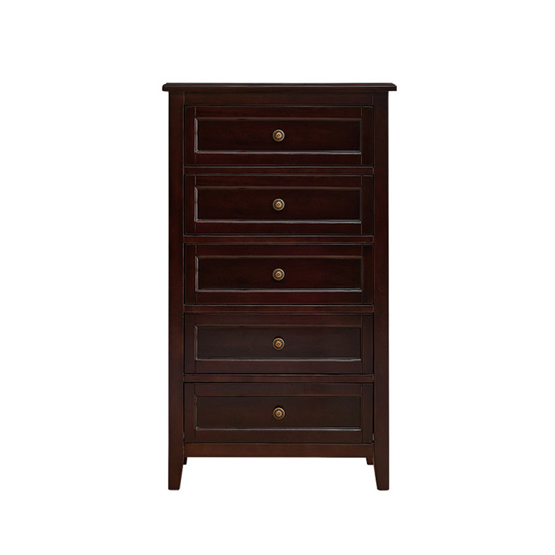 Cómoda vertical de almacenamiento tradicional de roble para lencería para el hogar