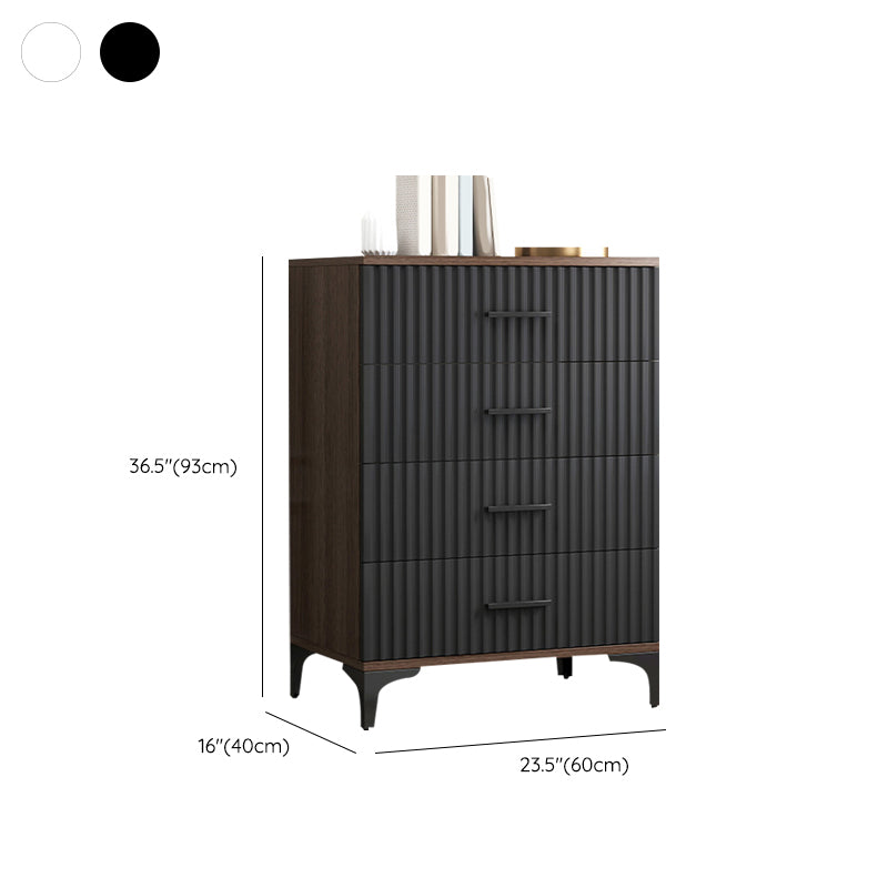 Cómoda cómoda de almacenamiento de madera para lencería contemporánea para el hogar