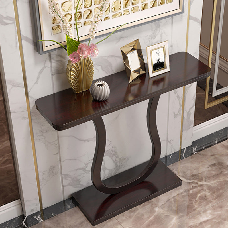 Console moderna della metà secolo Tavolo da 33,46 pollici in legno massiccio