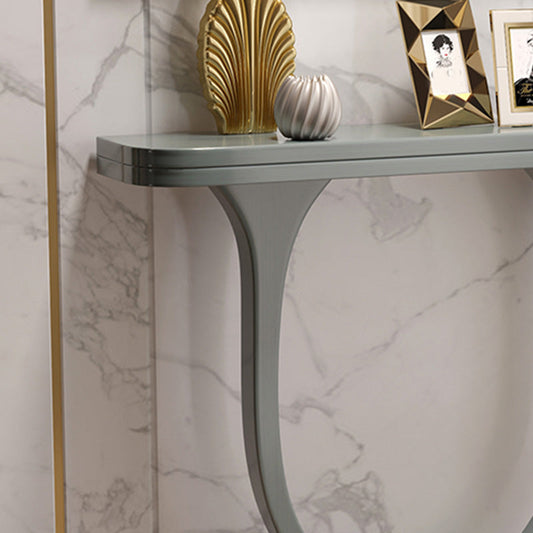 Tabla de consola moderna de mediados de siglo 33.46 pulgadas de altura de madera maciza