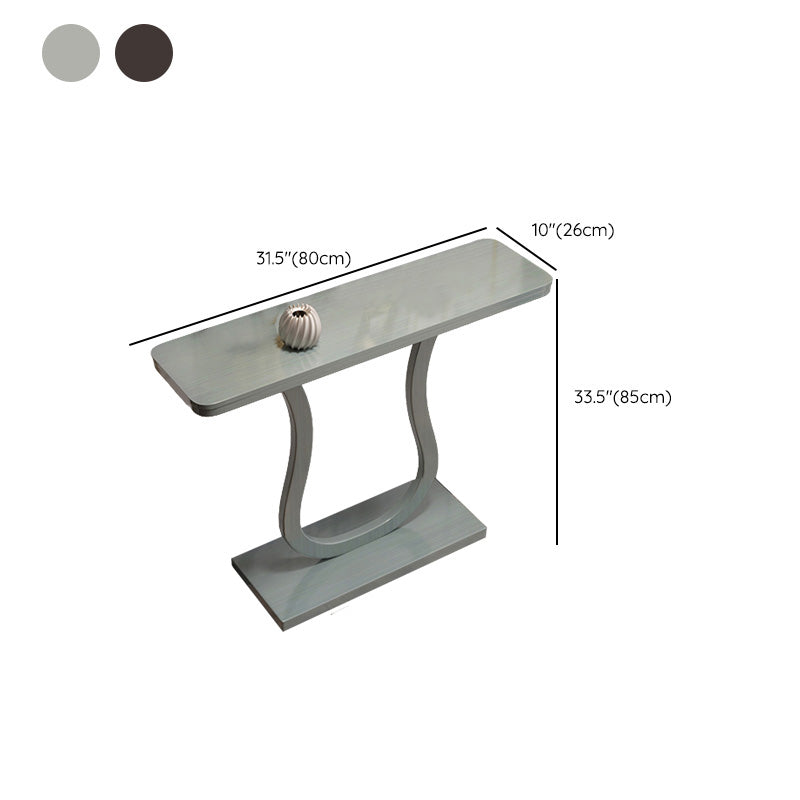 Console moderna della metà secolo Tavolo da 33,46 pollici in legno massiccio