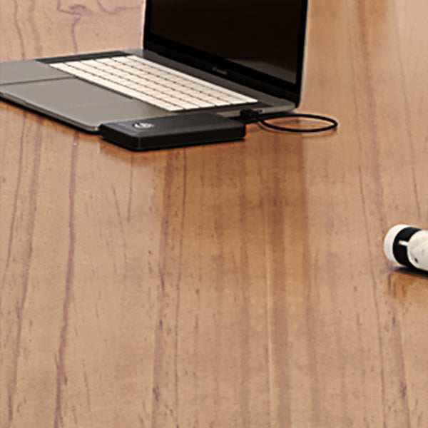 Rectangular Shaped Office Conference Table Wood Writing Desks in Brown