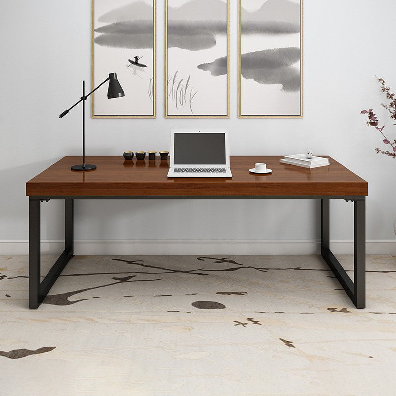 Solid Wood Writing Desk Sled Base Rectangular Office Desk , 29.53" Tall 94.5"L x 31.5"W x 29.5"H Clearhalo 'furn' 'furn_office_desk' 'Furniture' 'Office Desks' 'Office Furniture' 'office_desk' 6892864