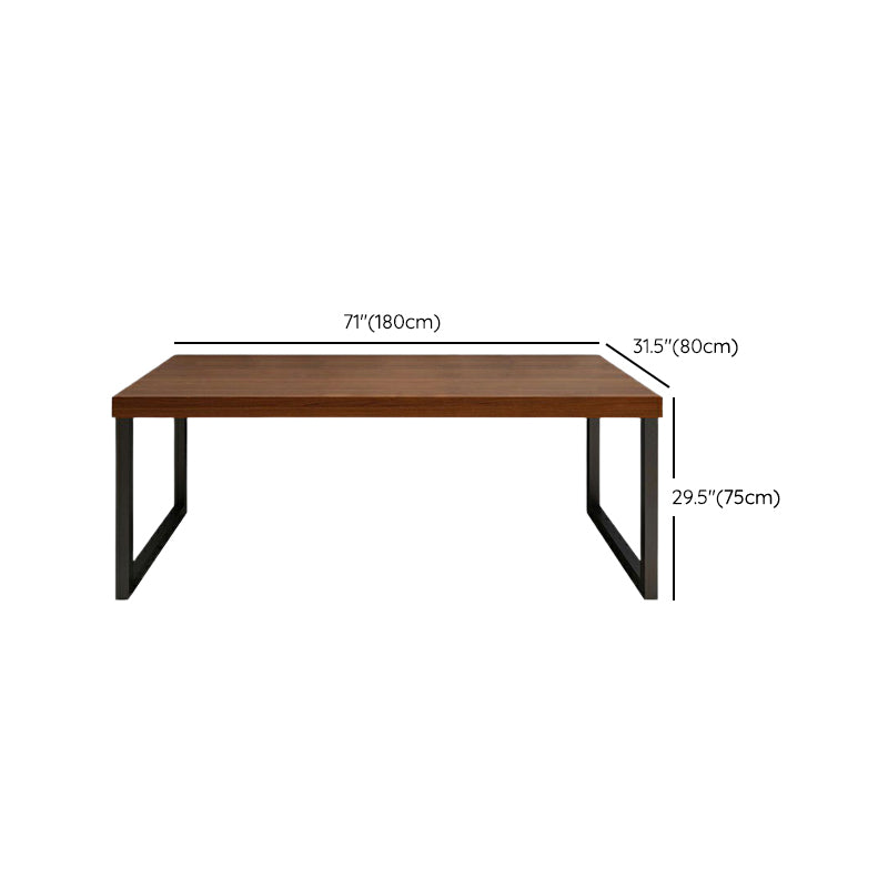 Solid Wood Writing Desk Sled Base Rectangular Office Desk , 29.53" Tall Clearhalo 'furn' 'furn_office_desk' 'Furniture' 'Office Desks' 'Office Furniture' 'office_desk' 6892871