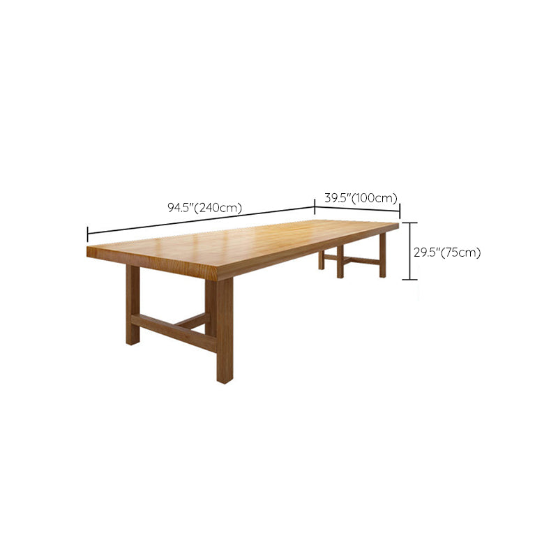Contemporary Writing Desk Solid Wood Rectangular Office Desk , 29.53" Tall Clearhalo 'furn' 'furn_office_desk' 'Furniture' 'Office Desks' 'Office Furniture' 'office_desk' 6892996