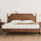Solid Wood Headboard Poster Bed Walnut Bed Frame with Custom Legs Clearhalo 'Bedroom Furniture' 'Beds' 'furn' 'furn_beds' 'Furniture' 6893389