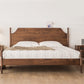 Solid Wood Headboard Poster Bed Walnut Bed Frame with Custom Legs Black Walnut Clearhalo 'Bedroom Furniture' 'Beds' 'furn' 'furn_beds' 'Furniture' 6893391