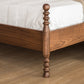 Solid Wood Headboard Poster Bed Walnut Bed Frame with Custom Legs Clearhalo 'Bedroom Furniture' 'Beds' 'furn' 'furn_beds' 'Furniture' 6893397