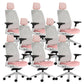Removable Arms Desk Chair No Distressing Ergonomic Office Chair with Wheels