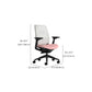 Removable Arms Desk Chair No Distressing Ergonomic Office Chair with Wheels