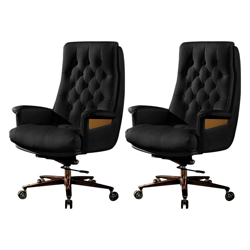 Fixed Arms Swivel Chair Modern Adjustable Seat Height Chair with Wheels