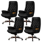 Fixed Arms Swivel Chair Modern Adjustable Seat Height Chair with Wheels