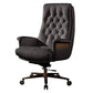 Fixed Arms Swivel Chair Modern Adjustable Seat Height Chair with Wheels