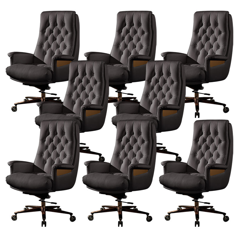 Sedia fissa braccia girevole sedia moderna altezza del sedile regolabile con ruote