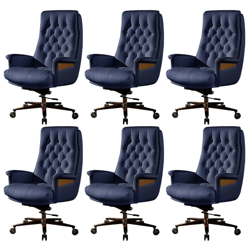 Fixed Arms Swivel Chair Modern Adjustable Seat Height Chair with Wheels