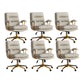 Adjustable Seat Height Office Chair Modern Mid-Back Arm Chair with Wheels Grey 6 Piece Set Clearhalo 'furn' 'furn_office_chair' 'Furniture' 'Office Chairs' 'Office Furniture' 'office_chair' 6894152