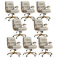 Adjustable Seat Height Office Chair Modern Mid-Back Arm Chair with Wheels Grey 8 Piece Set Clearhalo 'furn' 'furn_office_chair' 'Furniture' 'Office Chairs' 'Office Furniture' 'office_chair' 6894154