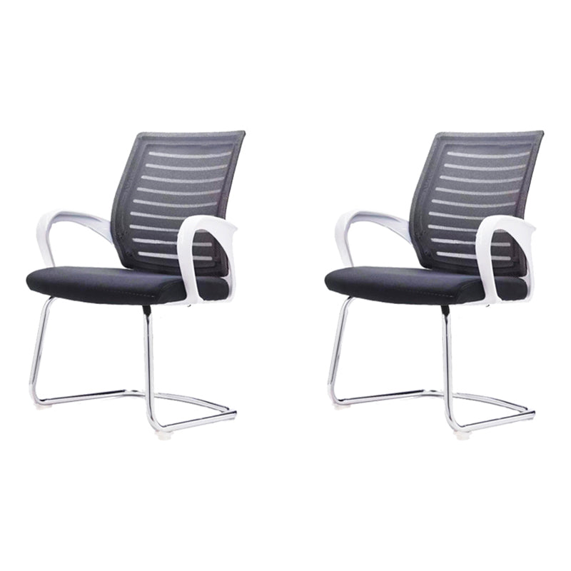 Chaise de bureau de style moderne chaise de bureau ergonomique au milieu du dos avec bras