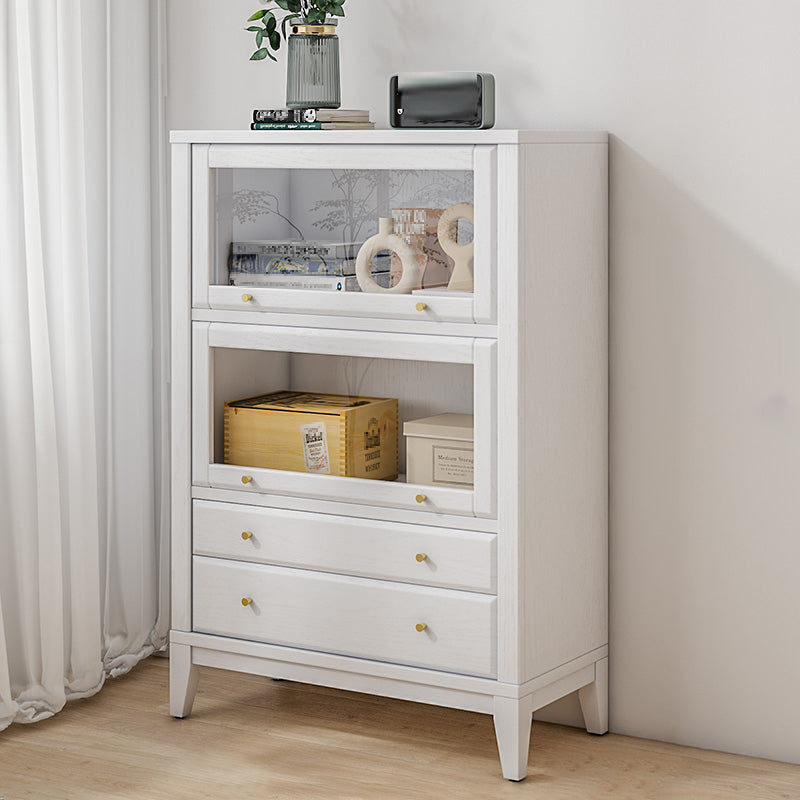 Moderne houten boekenkast drijvende deuren omvatten boekenplank met planken