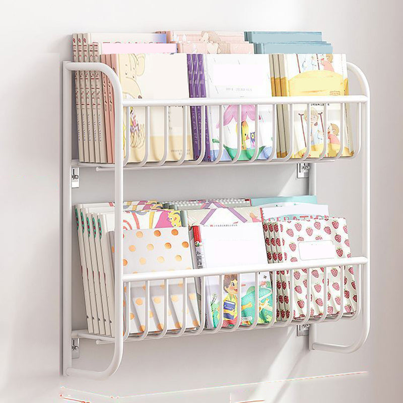 Metal eigentijdse boekenplank zwevend gesloten achterste boekenkast met planken