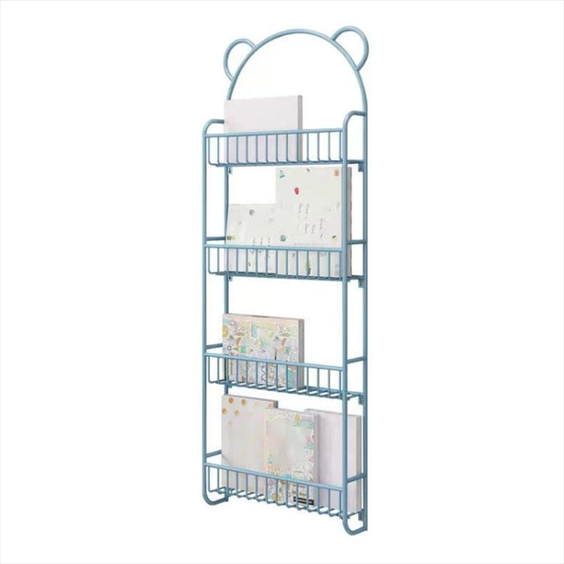 Metal eigentijdse boekenplank zwevend gesloten achterste boekenkast met planken