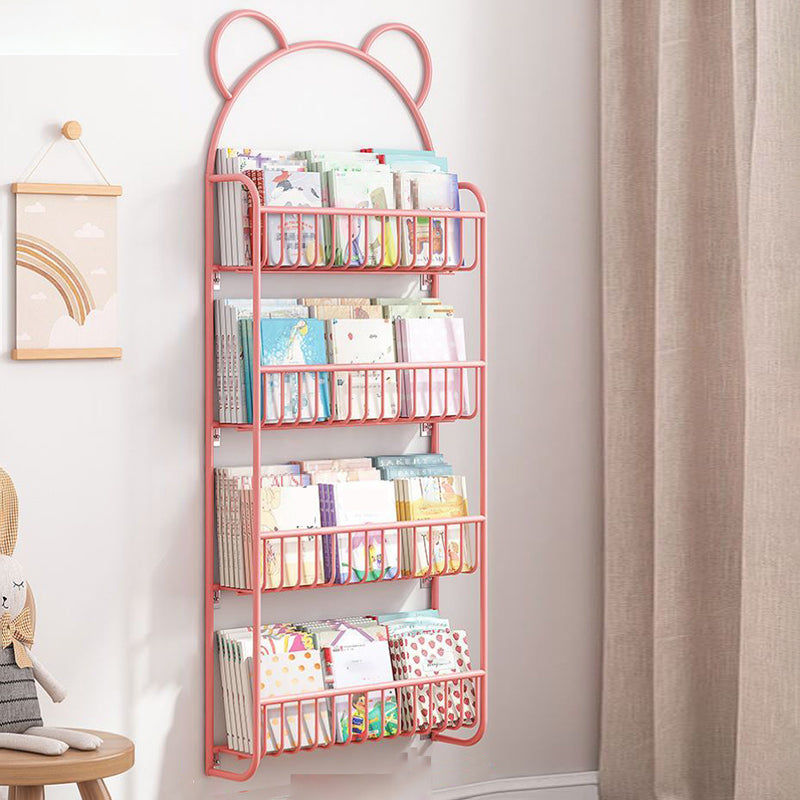 Metal eigentijdse boekenplank zwevend gesloten achterste boekenkast met planken